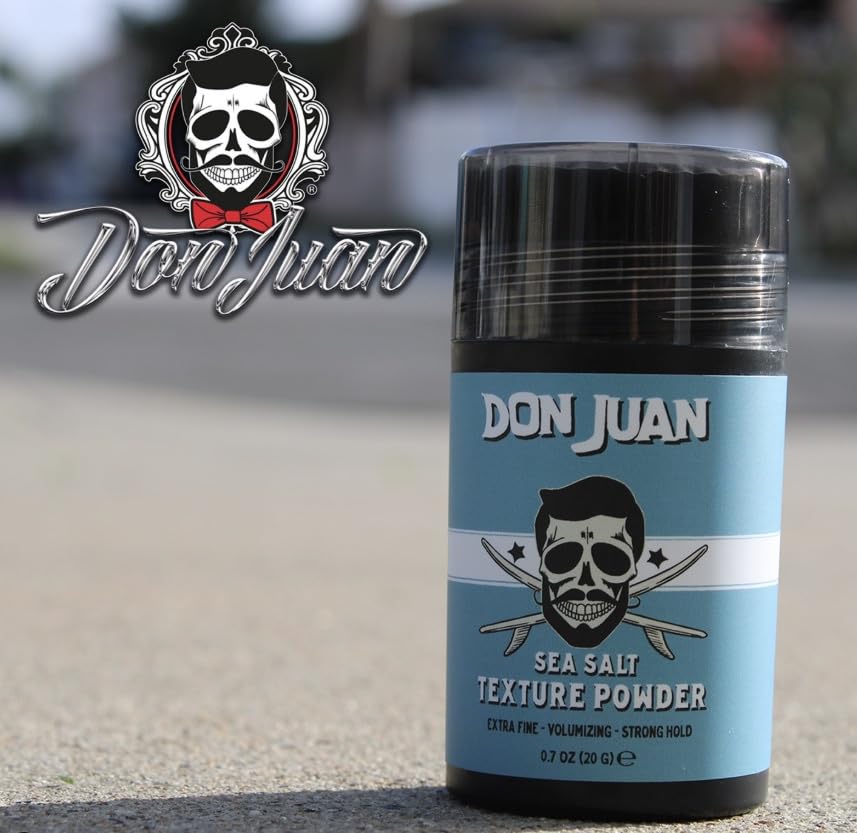 Don Juan Sea Salt Texture Powder | Extra Fine | Strong Hold | Matte Finish | Volume and Texture, 0.7 Ounce
