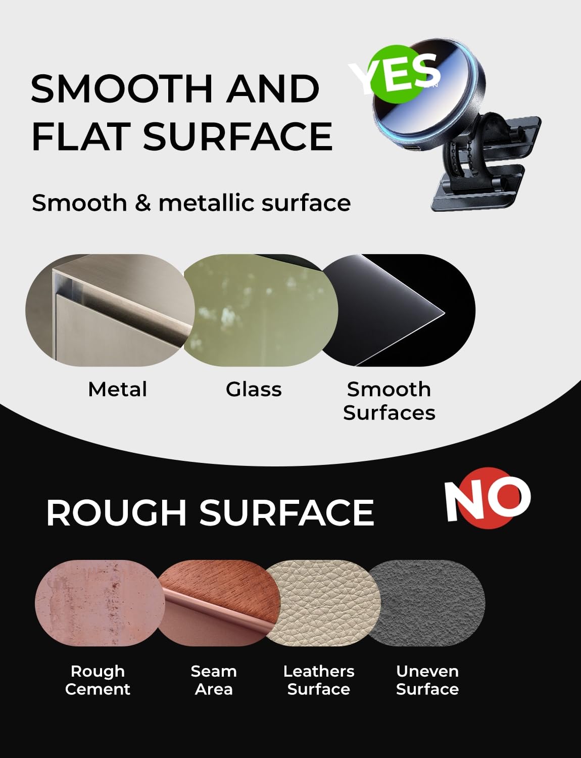 LISEN for 15W MagSafe Car Mount Charger,Magnetic Wireless Car Charger for iPhone 16 Pro Max Accessories,Magnetic Phone Holder for 17 iPhone 16e 15 14 13 12,Samsung ＆ Pixel with MagSafe,Gifts