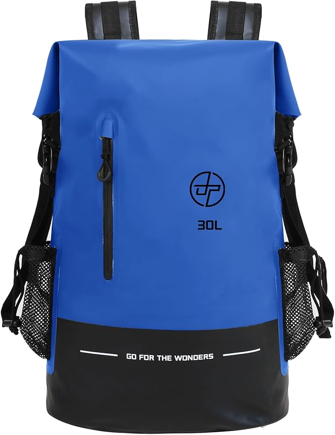 UPWELL 31L Waterproof Dry Bag Boating Backpack for Travel Hiking Camping Kayaking Hiking Swimming Floating Submersible Dry Bag blue