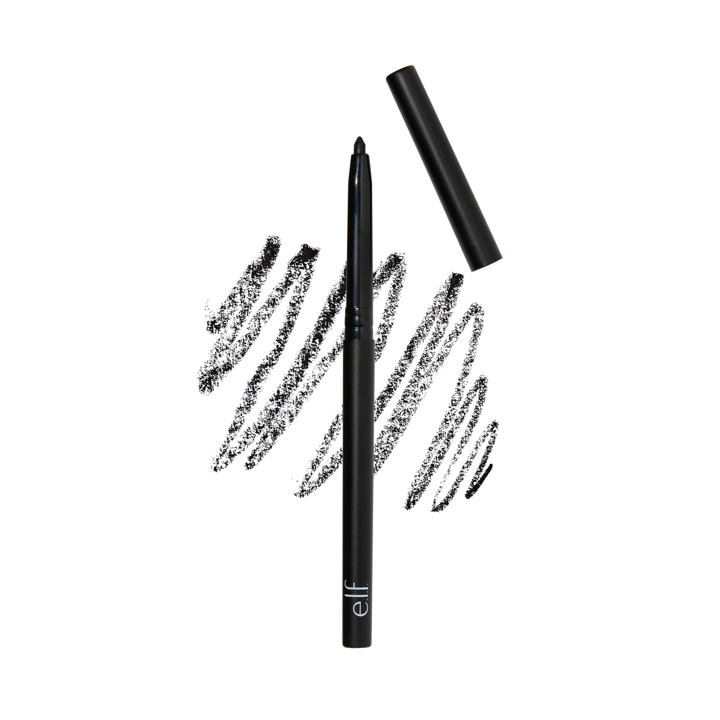 e.l.f. No Budge Retractable Eyeliner, Creamy, Ultra-Pigmented & Waterproof, Creates Bold & Defined Lines, Vegan & Cruelty-Free, Black 0.006 Oz
