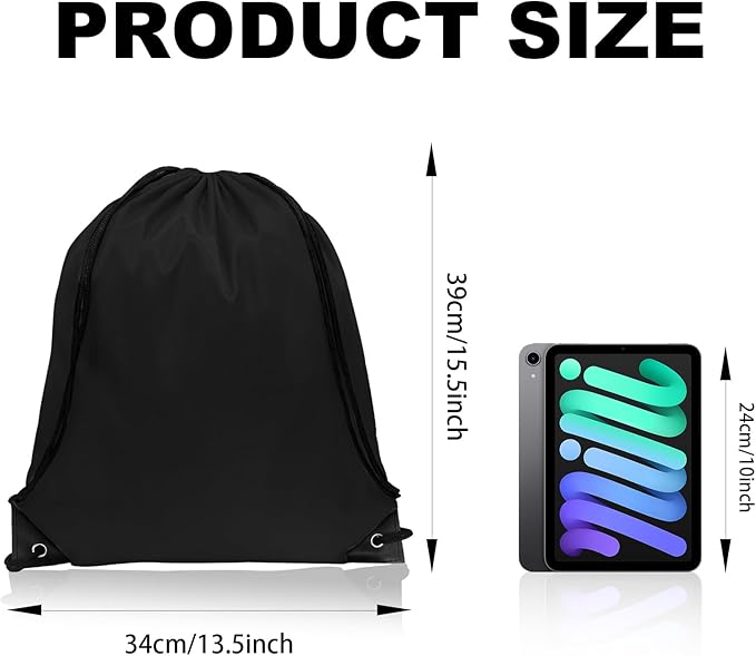 GoodtoU Drawstring Backpacks, Drawstring Bags Nylon Backpack Draw String Back Bag Bulk Cinch Sack Drawstring Gym Bag Drawstring Backpack for Sport, Traveling, Team (20 Colors, 100Pcs)