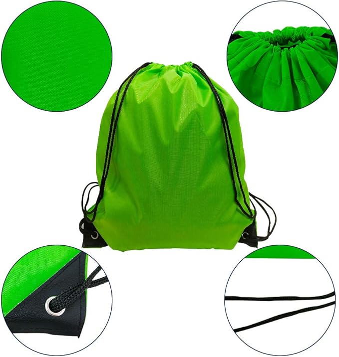 GoodtoU Drawstring Backpack Bags 24 Pcs Draw String Sport Bag Drawstring Gym Bag Draw String Back Sack 4 Colors