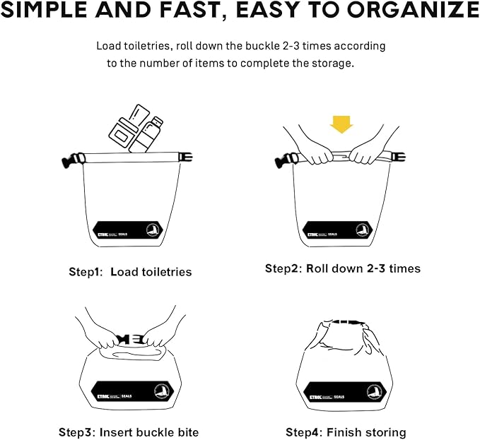 Waterproof Dry Bag for Women Men, Ultralight Dry Sack with Transparent Window, Outdoor Bags Keep Gear Dry for Kayaking Rafting Boating Beach Surfing Swimming Canoe Camping Hiking Fishing Ski, Gray