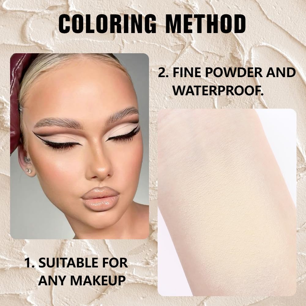 evpct Smoky Beige Matte Single Mini Pressed Eyeshadow Makeup Palette, Nude Monochrome Cream Eye shadows Palette Brightener Makeup for Older Women, Natural Pigmented Waterproof Sombra Para Ojos 17