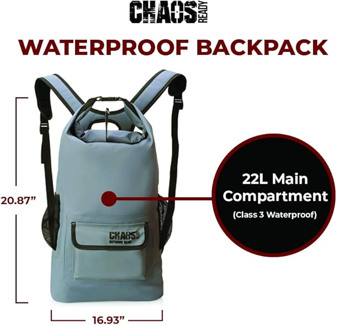 Waterproof Dry Bag Backpack | Marine Dry Bag For Kayaking, Fishing