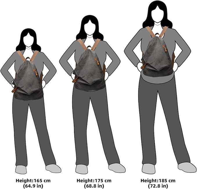 KL928 PU Leather Vintage Backpack – Large Casual Daypack Outdoor Travel Rucksack Hiking Backpacks for Men Women