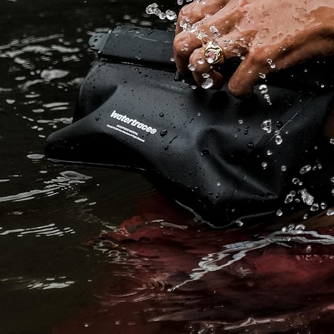 Waterproof Snorkeling Bag Waterproof Fanny Pack Waist Bag Canoe Kayaking Rafting Surfing Swimming Boating Paddle Board IPX8 (Black)