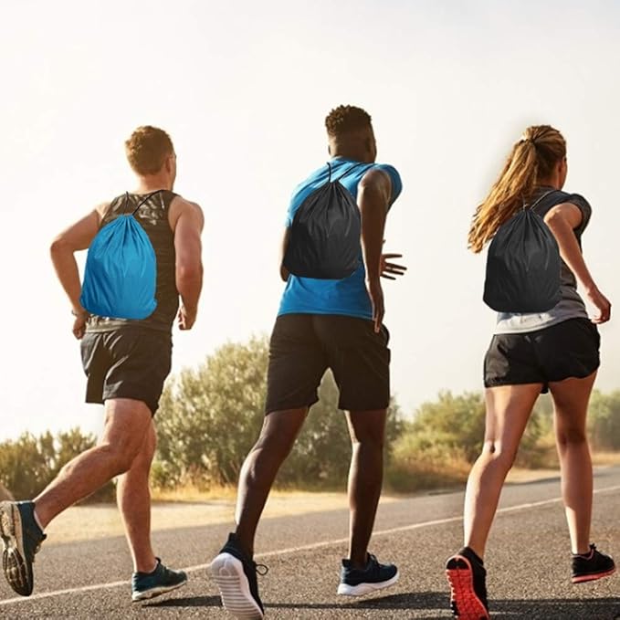 GoodtoU Drawstring Backpack Bags 24 Pcs Draw String Sport Bag Drawstring Gym Bag Draw String Back Sack 4 Colors