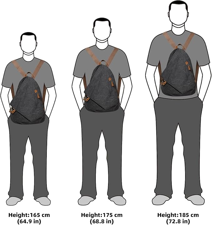 KL928 Canvas Vintage Backpack – Large Casual Daypack Outdoor Travel Rucksack Hiking Backpacks for Men Women