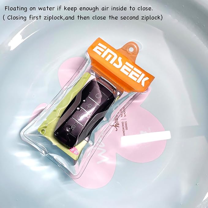 Waterproof Car Key Fob Case Swim Dry Key Shell Bag Surf Wallet Waterproof Holder Pouch for Key ID Credit Card