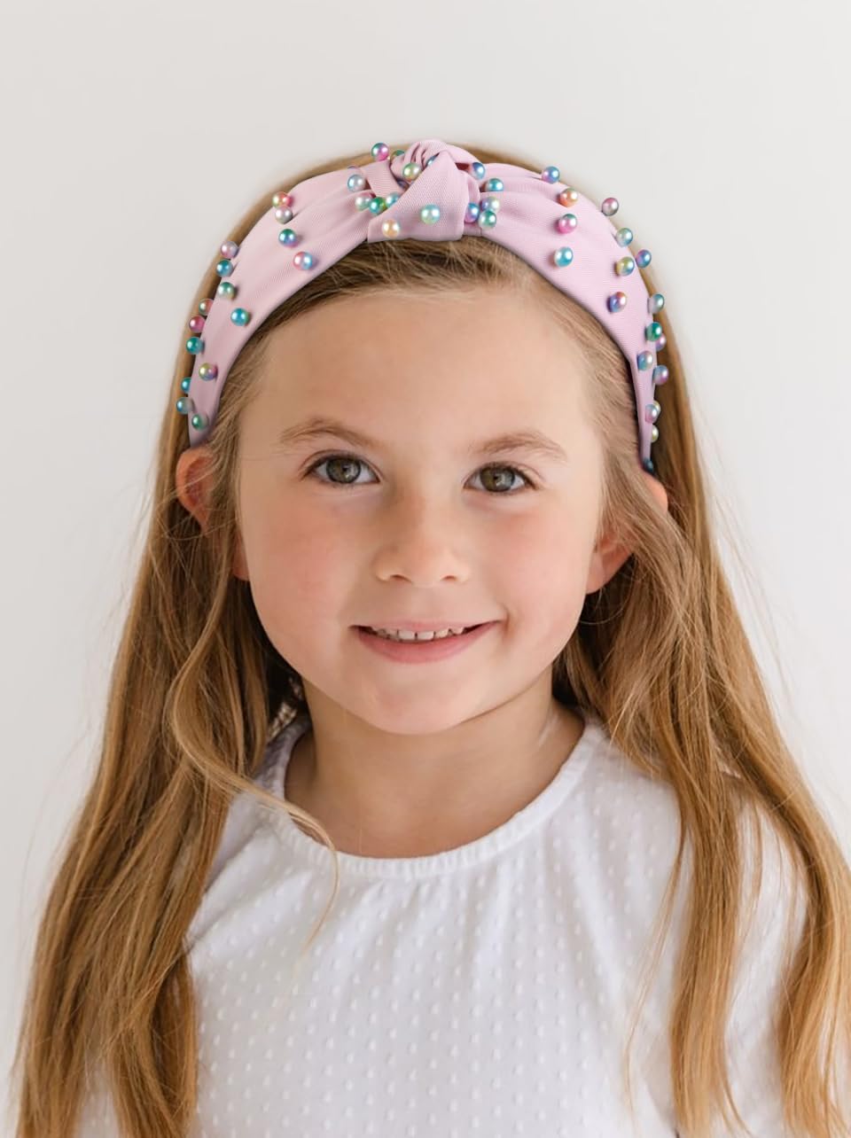 Easter Headbands for Women Girls - 4PCS Knotted Headbands for Women Trendy - Top Knot Pearl Head Band for Women’s Hair - Fashion Headband Wide Hair Bands Accessories