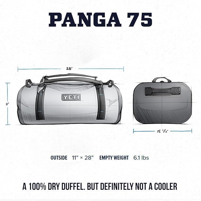 YETI Panga Series Airtight, Waterproof, Submersible, Dry Duffel Bags