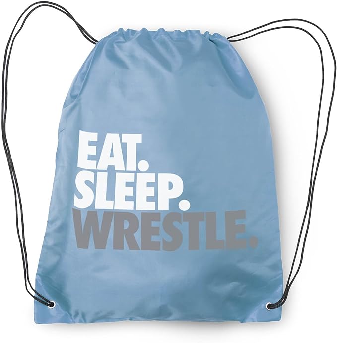 ChalkTalkSPORTS Wrestling Sport Pack Cinch Sack | Eat Sleep Wrestle