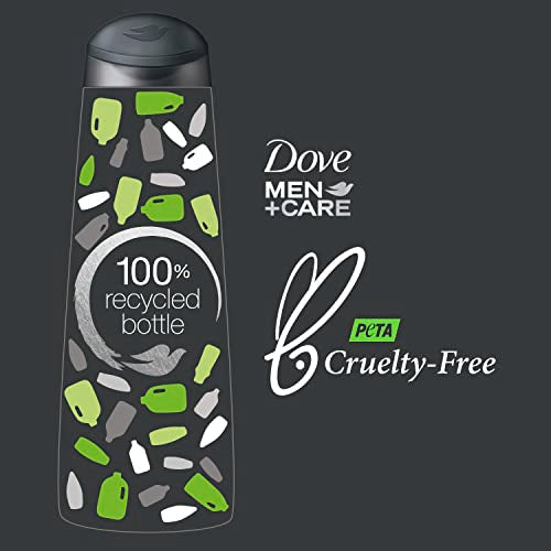 DOVE MEN + CARE Fortifying 2 in 1 Shampoo and Conditioner for Normal to Oily Hair Fresh and Clean with Caffeine Helps Strengthen Thinning Hair 3 oz (Pack of 3)