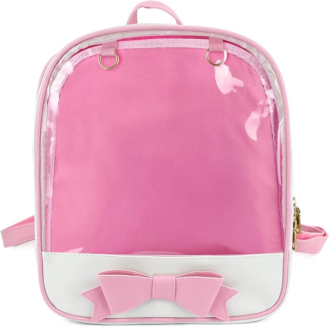 STEAMEDBUN Ita Bag Backpack Bowknot Kawaii Pin Display Backpack Bag with Insert