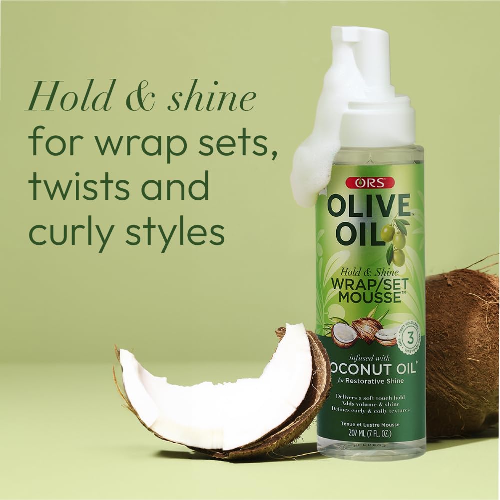 ORS Olive Oil Hold & Shine Wrap/Set Mousse