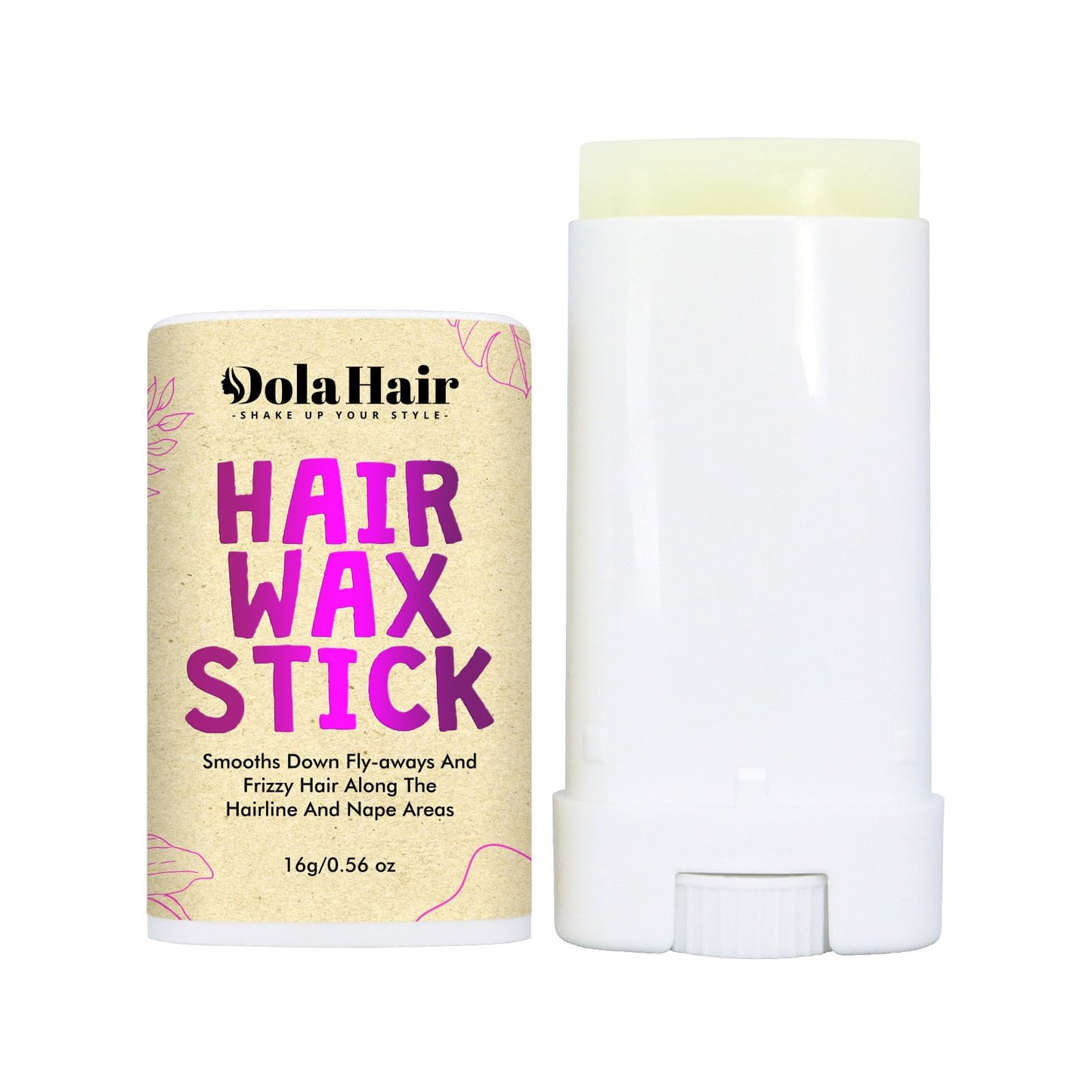 Dolahair Hair Wax Stick - Flyaway Control and Styling Pomade for Kids, Women, and Men - Hair Bun Maker and Accessorie (0.6 Oz Pack of 1)
