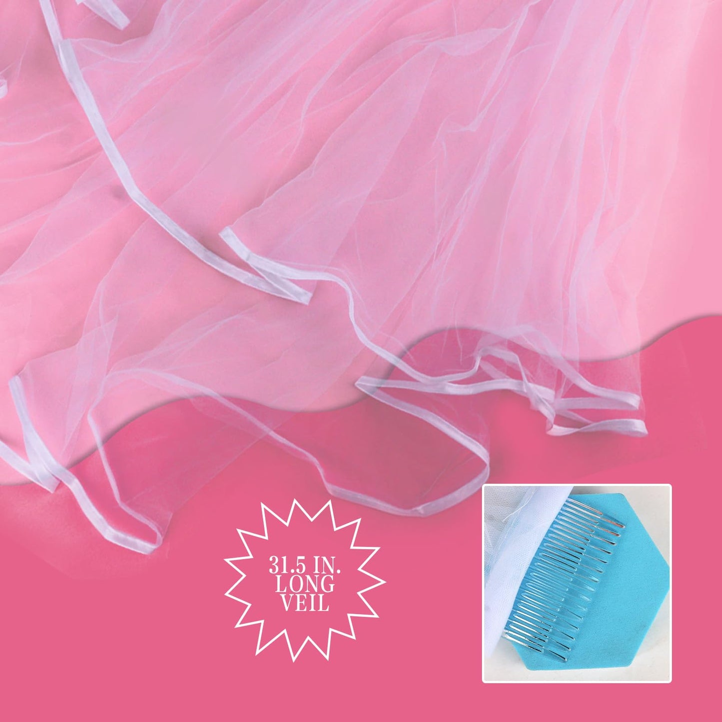 BAHABY Pearl Bride Headband with Veil + Heart Bride Sunglasses Set Bachelorette Party Decorations Bridal Shower Engagement Party Decorations