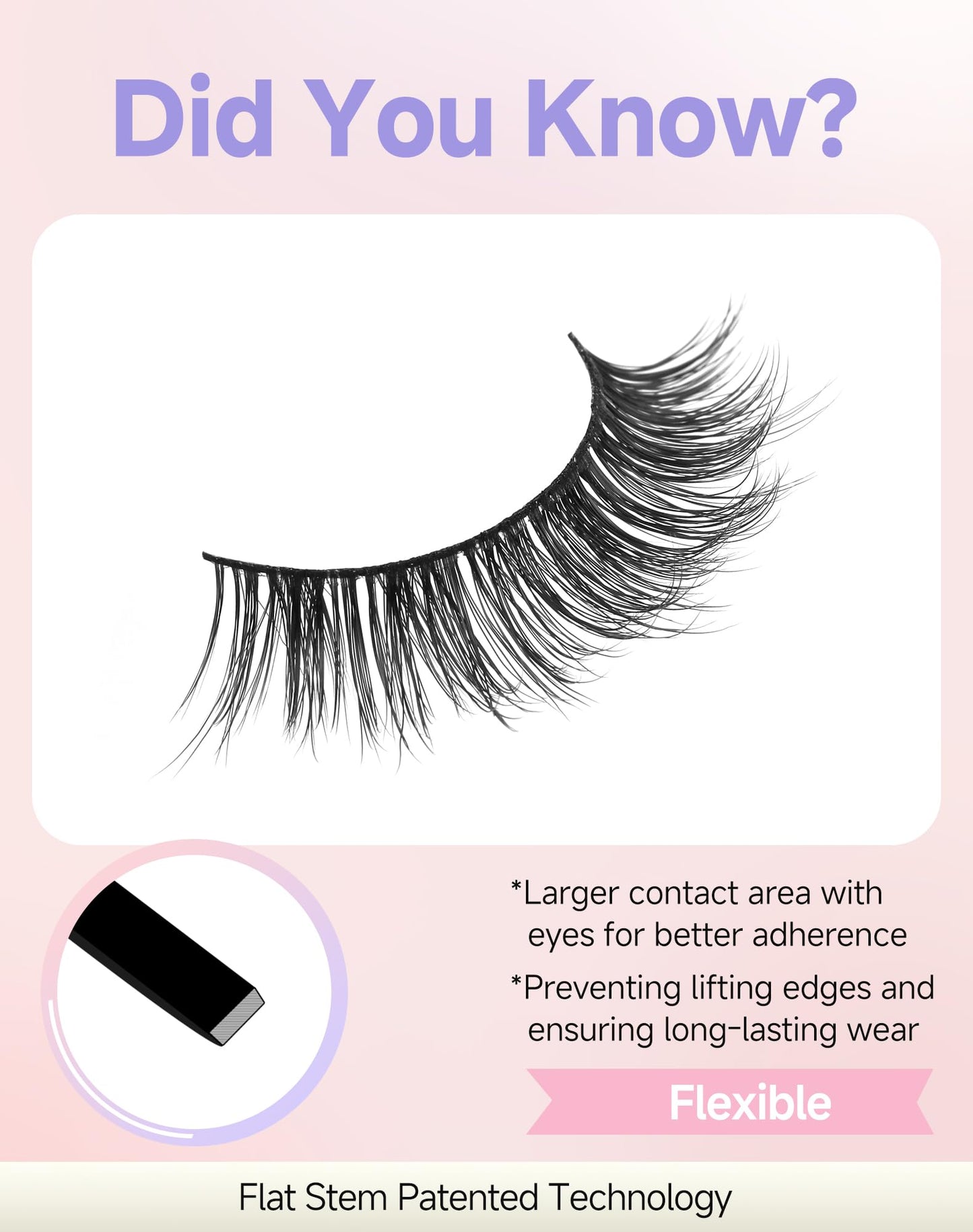 Easeful Natural Look Wispy Lashes Mink False Eyelashes C Curl Strip Lashes Pure-04