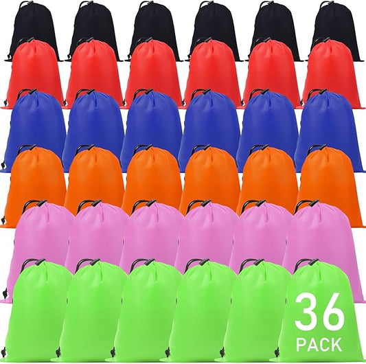 iMucci Upgrade Waterproof Drawstring Bag Sack Nylon Bag Ditty Bag for Gym Traveling, Hiking, Yoga, Shopping