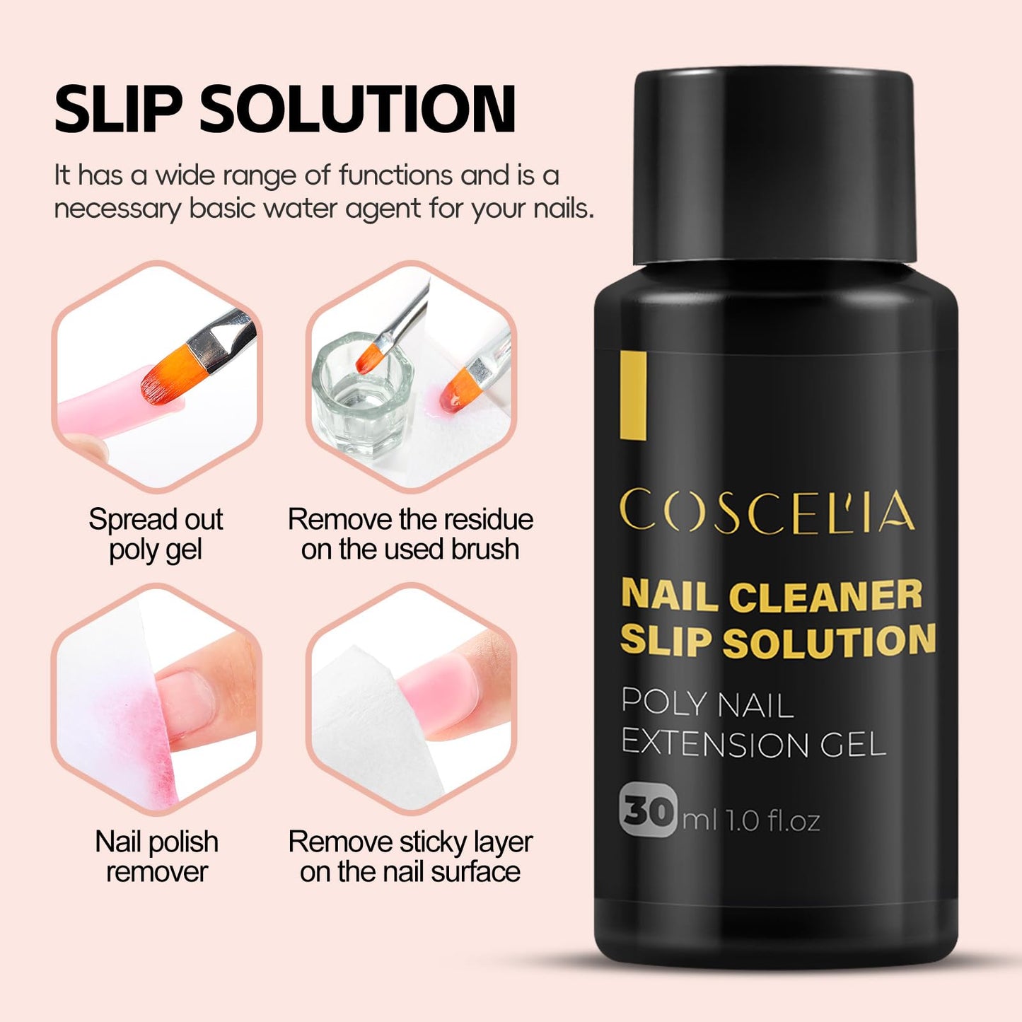 COSCELIA Gel Nail Polish Kit with U V Light, 18 Colors Nude Pink White Brown Gel Nail Kit 3PC Poly with Glossy Top Coat Base Coat Art Rhinestones Manicure Tools for Women Salon DIY