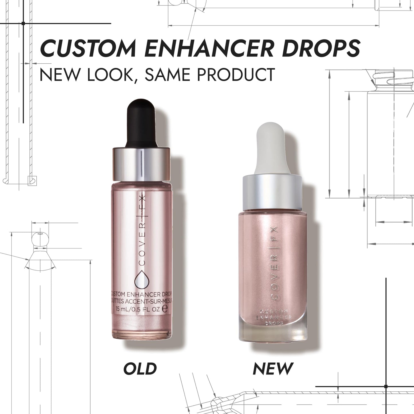 COVER FX Custom Enhancer Drops - Sunlight: Classic Gold Finish - 15mL - Radiant Glow - Liquid Highlighter