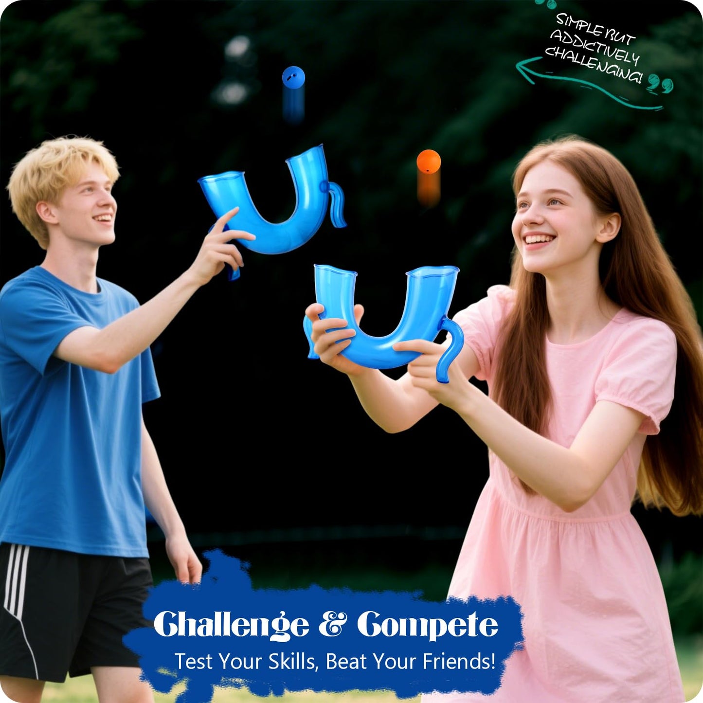 SPORTY PLAY LED Light-Up Juggling Ball Game – Active Sports Challenge Toy for Kids, Boosts Hand-Eye Coordination – Rechargeable Glow Balls, Gift for Boys 8-12