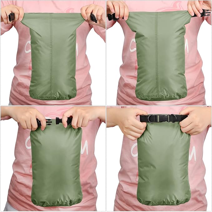 Shappy 6 Pcs Waterproof Dry Bag Set 6 Size Lightweight Sack and Long Adjustable Shoulder Strap 20/15/10/8/5/3l Outdoor Keep Gear Stuff Sack for Backpacking Boating Hiking Camping