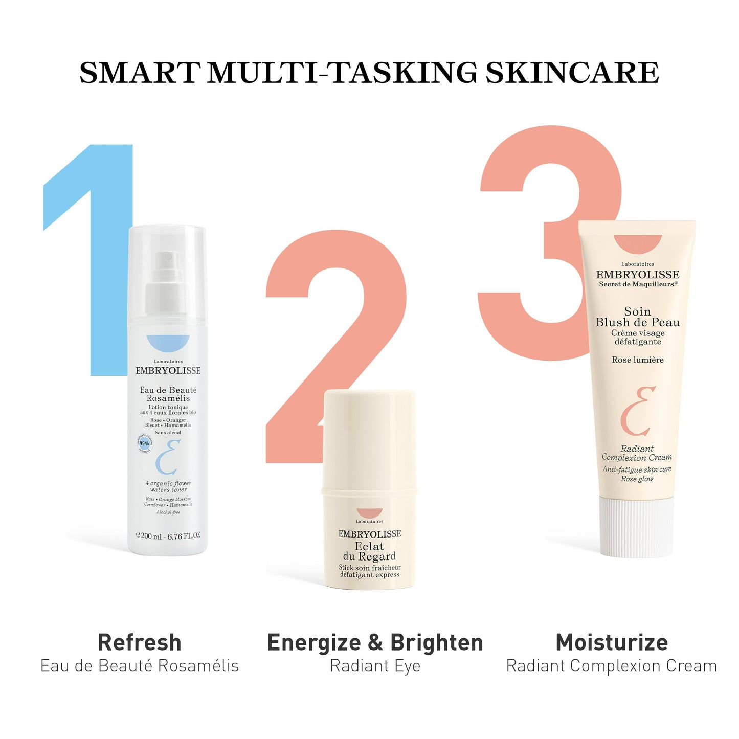 Embryolisse Radiant Complexion Cream. Hydrating and Illuminating Face Cream for Luminous, Glowing Skin - Rose Lumière, 1.01 Fl.Oz.