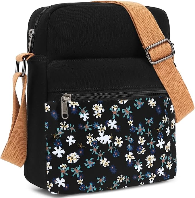 Leaper Girls Crossbody Purses for Kids 2 PCS Cross Body Bag Women Messenger Bag Girls Canvas Bag Cross Body Purse Set