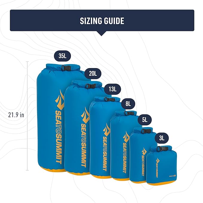 Sea to Summit eVac Dry Bag, Roll-Top Compression Sack, 35 Liter, Beluga Black