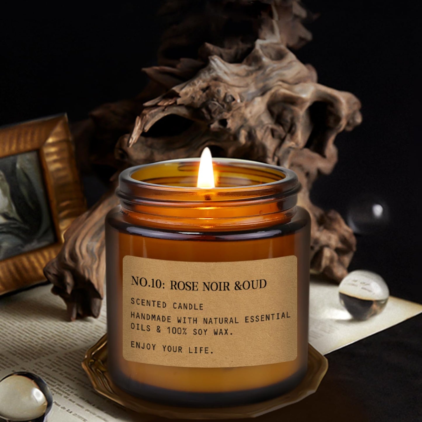 12 Pack Aromatherapy Candles for Home Scented, Aromatherapy Jar Candle Gifts for Women, Natural Soy Wax Amber Candle Set, Scented Candles Set for Birthday Valentine Birthday Day Present