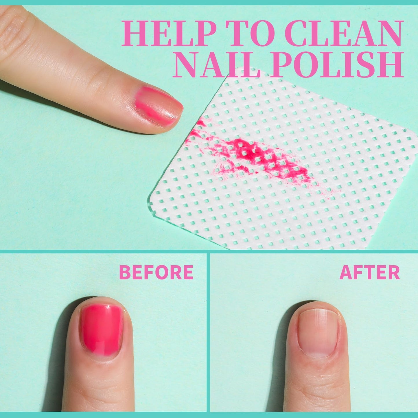 FANDAMEI Lint Free Nail Wipes, 740PCS Lint Free Wipes, White