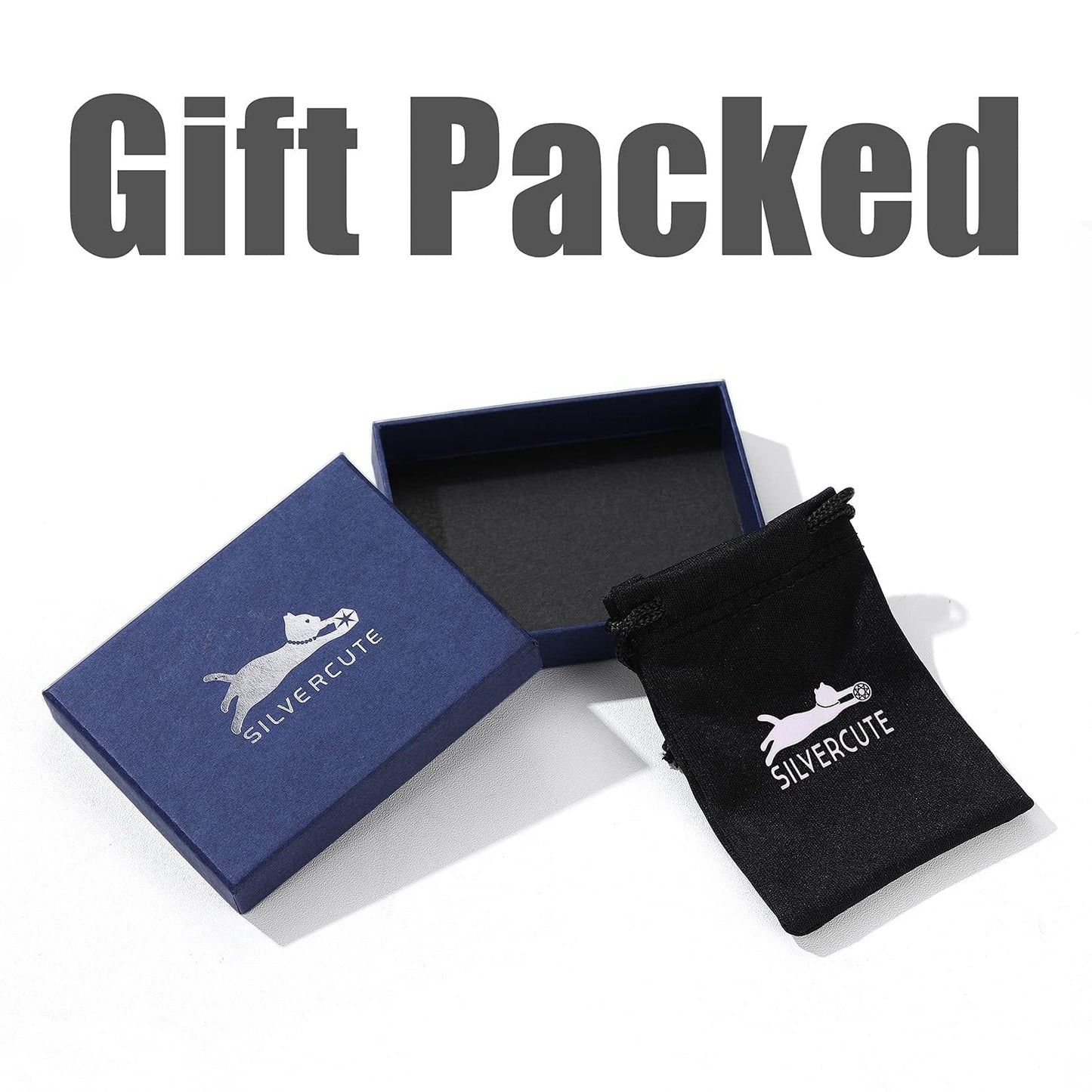 U7 Women Collar Necklace March Birthstone Aquamarine Jewelry Sterling Silver Lucky Reindeer Antler Necklace 16"-18"