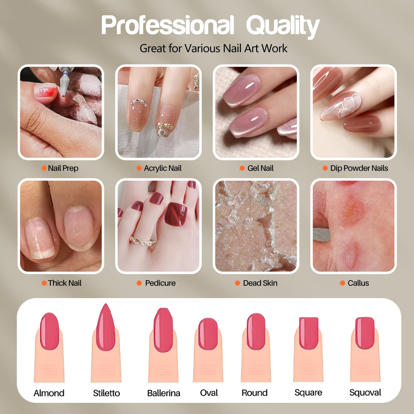 Droyek Electric Nail Drill Machine Nail Drill Electric File Nail File Kit for Beginners Acrylic Gel Nails Manicure Pedicure Polishing Shape Tool with 8 Bits Gel Nails and Home Salon Use