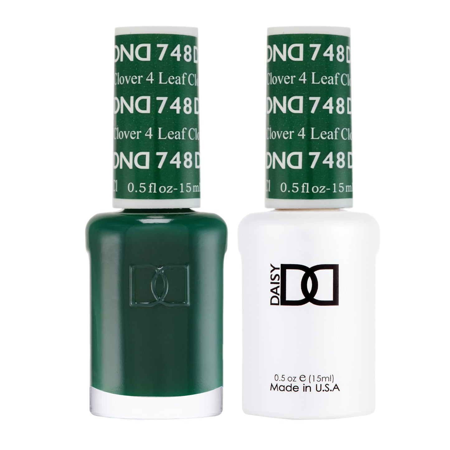 DND Gel Polish Set, Green Collection, UV/LED Gel Polish and Air Dry Nail Lacquer, Matching Chip-Free Polish Duo, 474 4 Leaf Clover, 0.5 Fl Oz