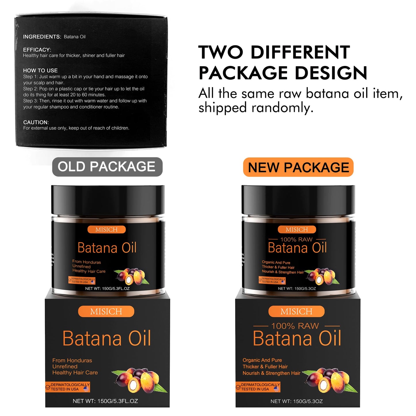 Dr. Sebi Raw Batana Oil for Hair Growth - 100% Natural Pure From Honduras, Unrefined Organic for Preventing Hair Loss, Enhancing Thickness for Men & Women - 5.3 oz