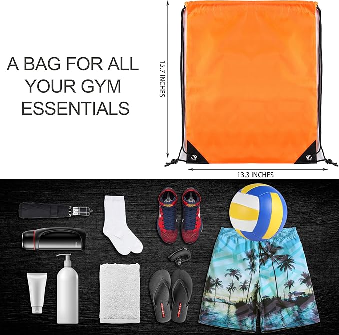 GoodtoU Drawstring Backpack Bulk- Cinch sack backpack 48 Pcs 4 Color Drawstring Bags Bulk