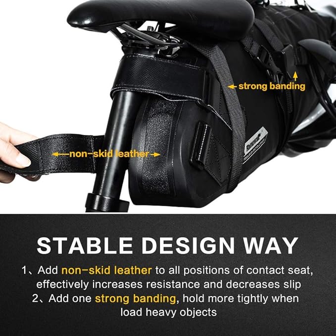 Waterproof Bicycle Saddle Bag Bike Bag Under seat Bag Rainproof Mountain Road Bike Seat Bag Bicycle Bag Professional Cycling Accessories