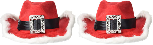 Santa Cowboy Hat - Adult Size, 1 Pc