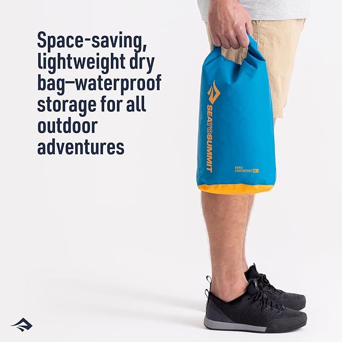 Sea to Summit eVac Dry Bag, Roll-Top Compression Sack, 35 Liter, Beluga Black