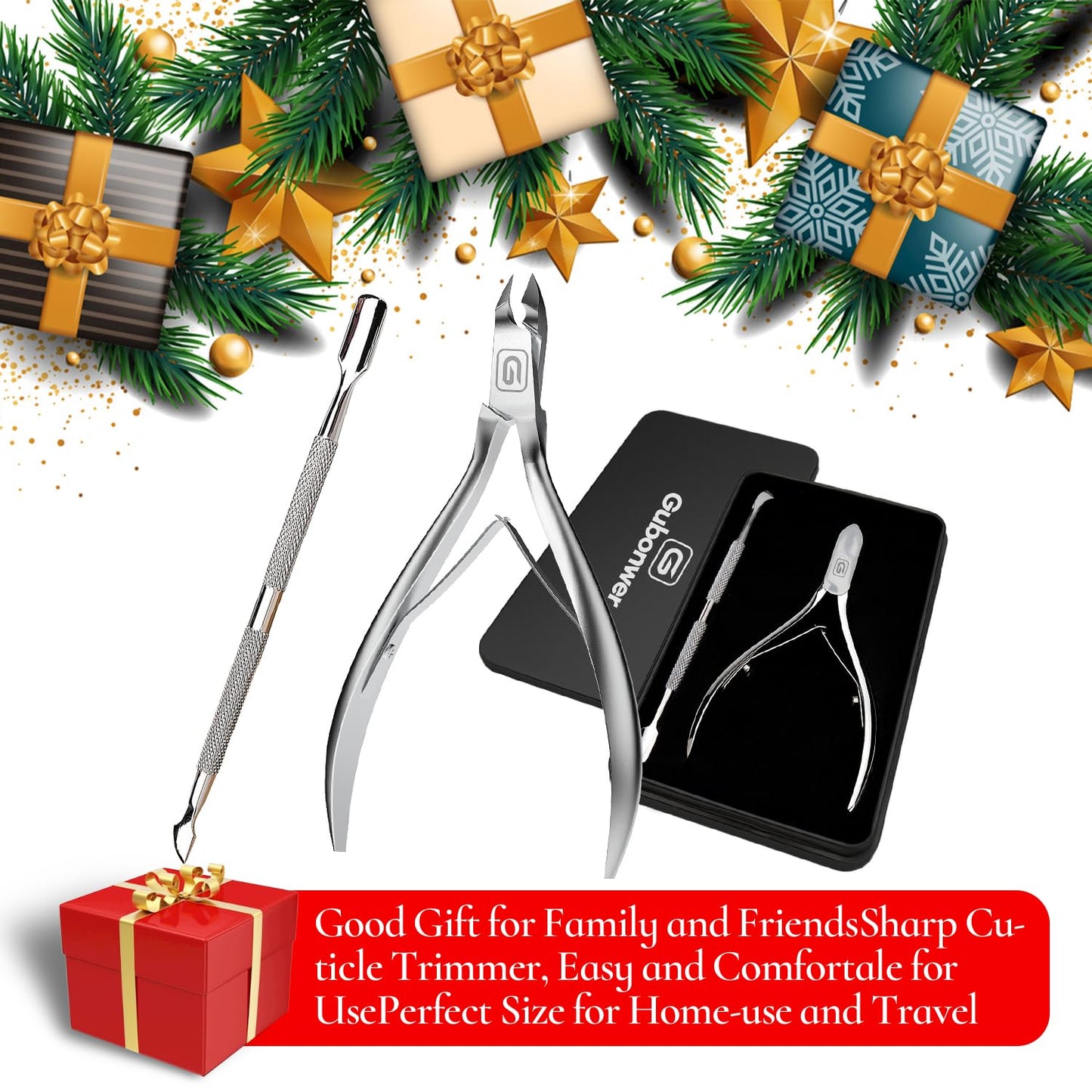 Cuticle Trimmer 3/4 Jaw Extremely Sharp Cuticle Nippers Scissors Stainless Steel Clippers Cutter Remover Pedicure Manicure Nail Tool, cuticle pusher, nail cuticle trimmer professional cuticle cutter