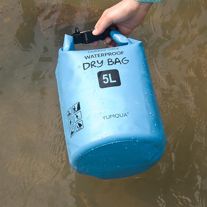 Waterproof Dry Bag Backpack 5L/10L/20L/30L/40L, Roll Top Floating Waterproof Storage Bags for Kayaking, Boating, Swimming, Hiking, Camping and Fishing