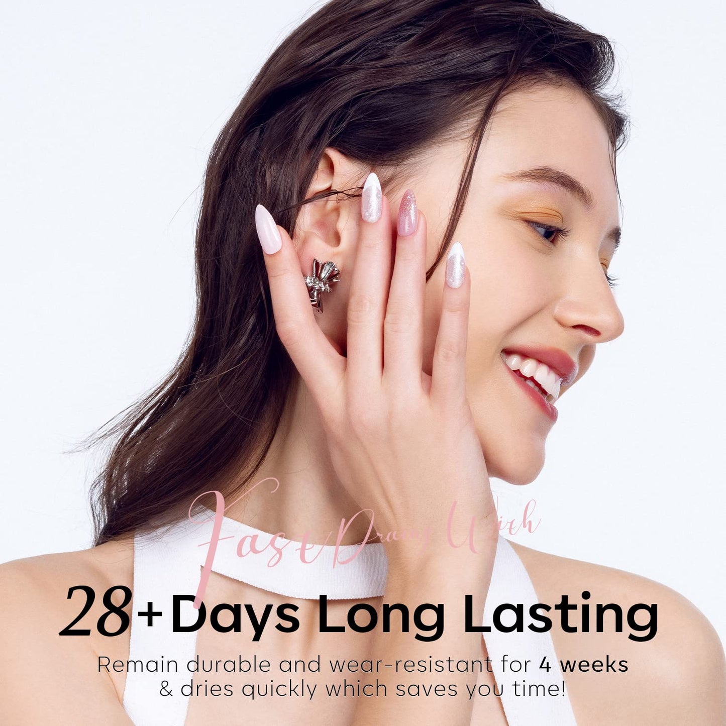 Modelones Gel Nail Polish, Nude Pink 6 Colors Gel Nail Polish Set Neutral Pink Glitter Nail Polish Gel Classic Nude Sheer Pink Gel Polish LED Nail Art Manicure Soak Off DIY Salon Gifts for Women Girls