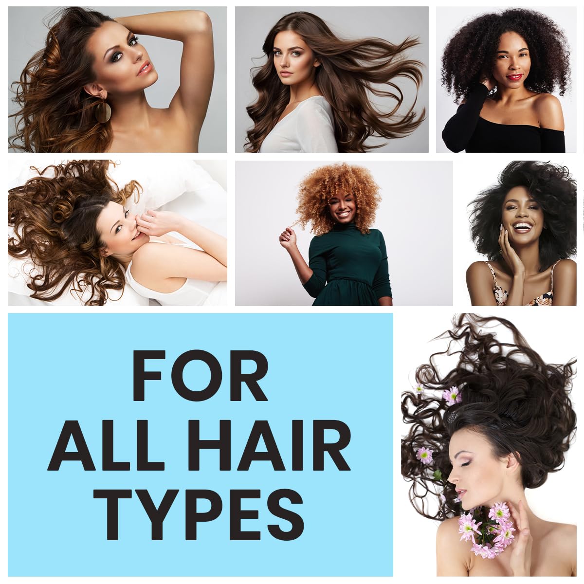 Replenhair Rice Water Coconut Hair Growth Spray - Leave In Conditioner Infused with Coconut Oil Hair & Essential Oil for Hair Growth, Reduces Hair Fall, Dandruff & & Promotes Thicker Hair - 250ml