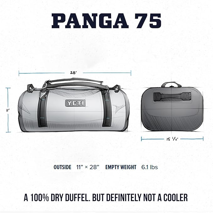 YETI Panga Series Airtight, Waterproof, Submersible, Dry Duffel Bags