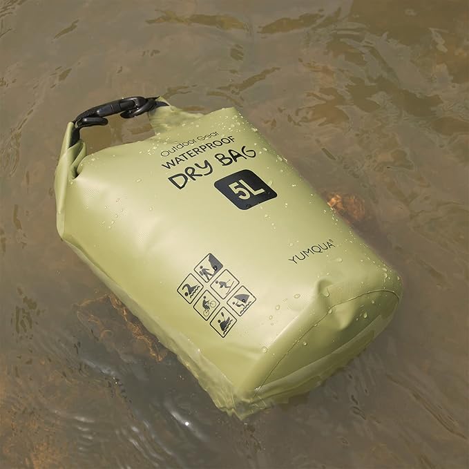 Waterproof Dry Bag Backpack 5L/10L/20L/30L/40L, Roll Top Floating Waterproof Storage Bags for Kayaking, Boating, Swimming, Hiking, Camping and Fishing