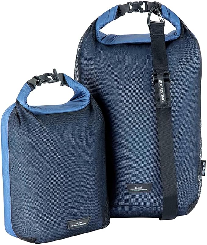 Waterproof dry sack Lightweight Dry Bag Soft and comfortable stuff sacks for backpacking Rafting Boating Camping (Bule, 4L 8L)