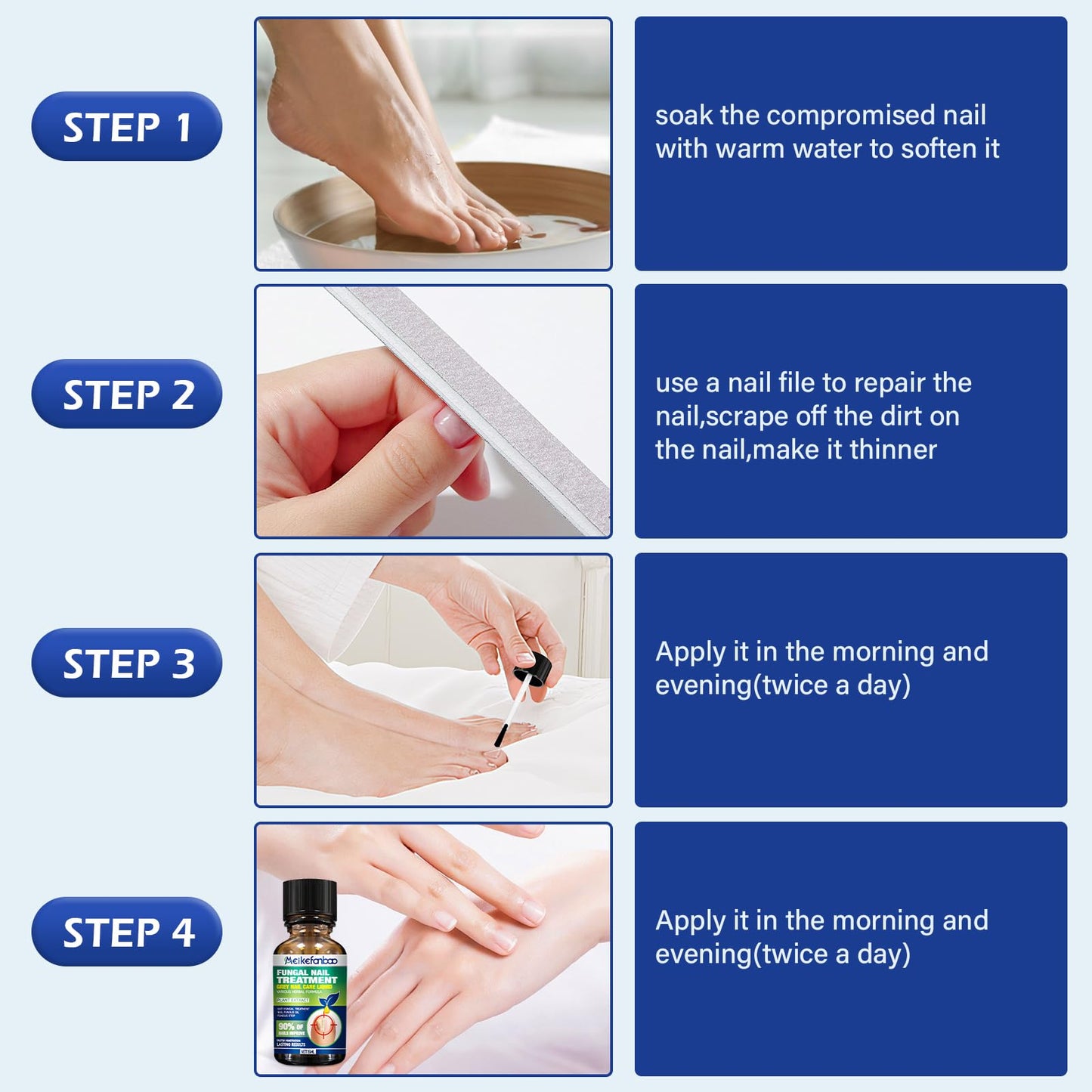 Multi-Purpose Nail Repair, Nail Solution with Tea Tree Oil for Discolored and Damaged Nails，Plant Drops for Nails Care，Discolored and Damaged Nails (1PC) ﻿