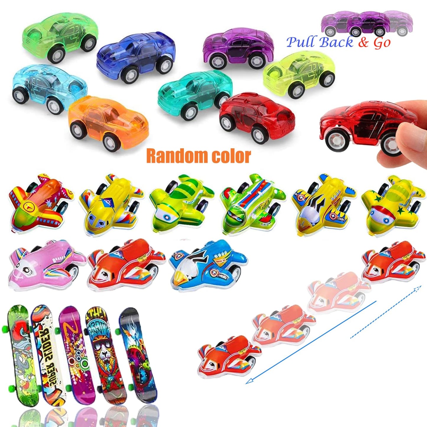 128 Pcs Party Favors for Kids 4-8-12, Fidget Toys, Pinata Stuffers, Treasure Chest Box Toys for Classroom, Goodie Bag Stuffers, Carnival Prize Box Toy for Boys Girls, Easter Egg Filler Gifts Bulk Toys